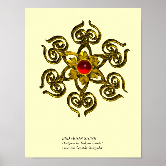 AFFICHE GOLDEN ROSE RUBY (Devant)
