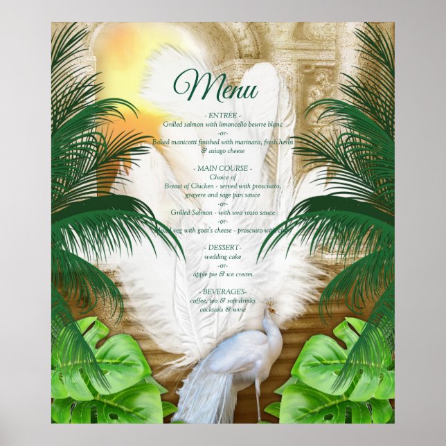 Affiche Golden Royal Peacock Temple Dreams (Devant)