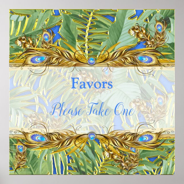 Affiche Golden Royal Peacock Temple Dreams (Devant)