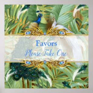 Affiche Golden Royal Peacock Temple Dreams