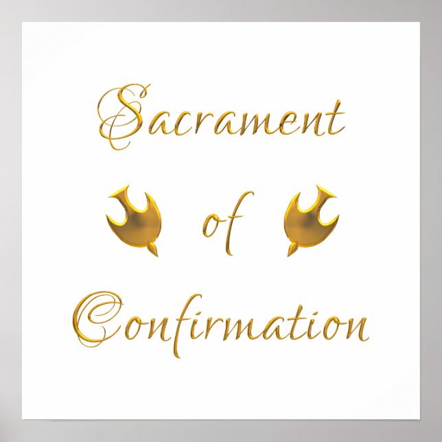 Affiche Golden Sacrament of Eucharist Host and Chalice (Devant)
