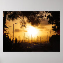 Golden Sunrise au-dessus du port