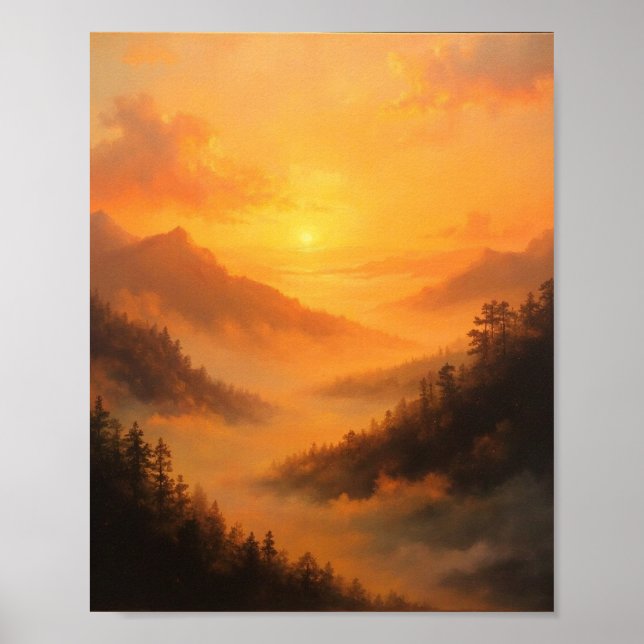 Affiche Golden Valley Sunrise (Devant)