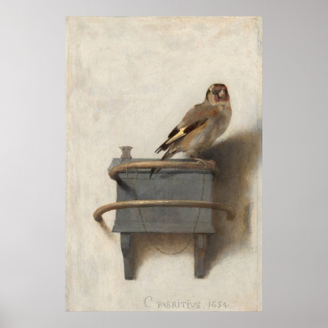 Affiche Goldfinch Par Carel Fabritius (Devant)