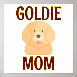 Affiche Goldie Golden Retriever Dog Dad Mom Pet Lovers