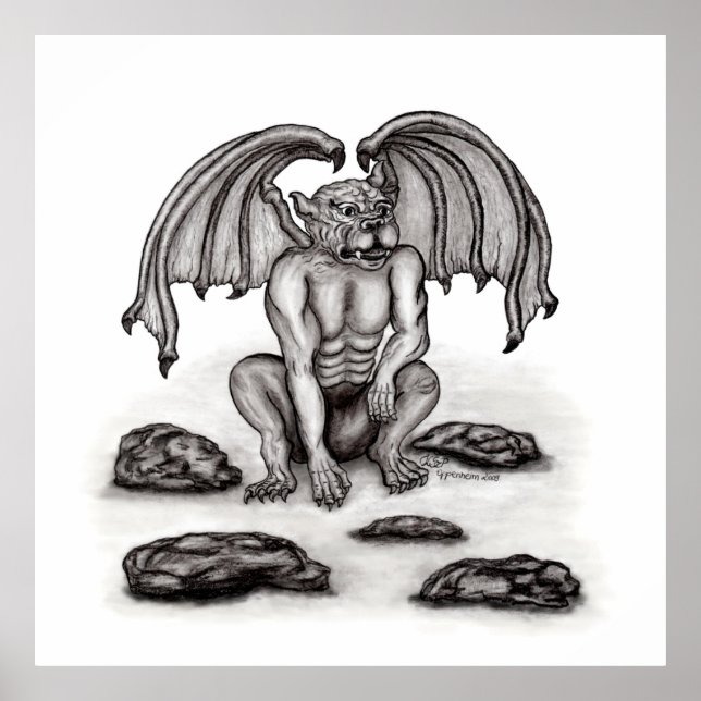 Affiche Golem Gargoyle (Devant)