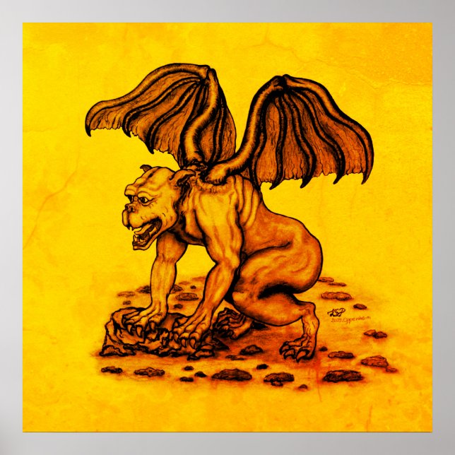 Affiche Golem Gargoyle (Devant)