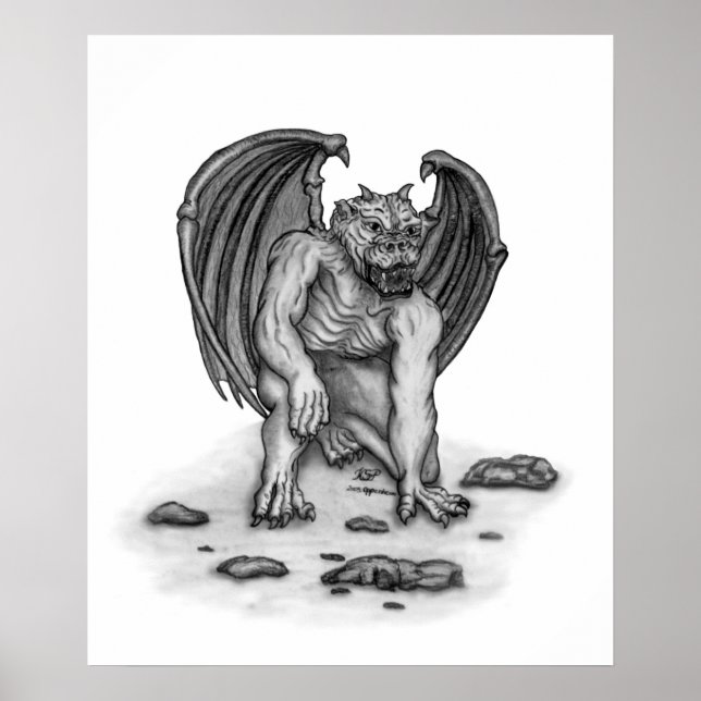 Affiche Golem Gargoyle (Devant)