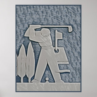 Affiche Golf