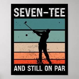 Affiche Golf 70e Anniversaire Soirée Sept-tee Et Toujours 