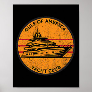 Affiche Golf Américain Yacht Club Trump Golfe D'Amérique A