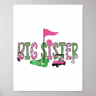Affiche Golf Big Soeur Pink Trou En Un Golf 1er Anniversai