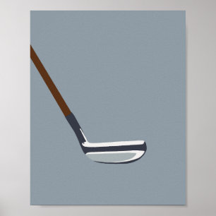 Affiche Golf Blue