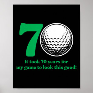 Affiche Golf de 70 ans Golf de 70e anniversaire