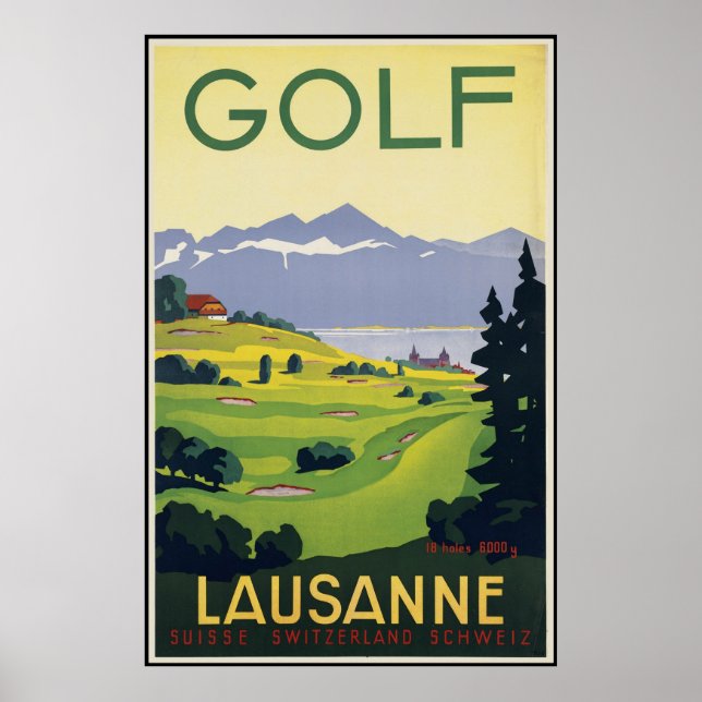 Affiche Golf de Lausanne (Devant)