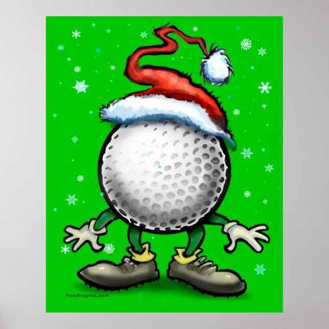 Affiche Golf de Noël (Devant)