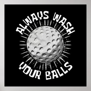 Affiche Golf-drole