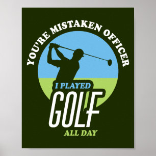 Affiche Golf Drôle Dire Pour Les Golfeurs