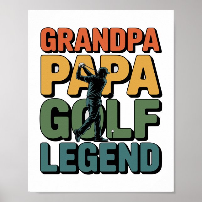 Affiche Golf Legend Grand Papa (Devant)