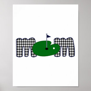 Affiche Golf Maman Vie Anniversaire Famille Matching Mama