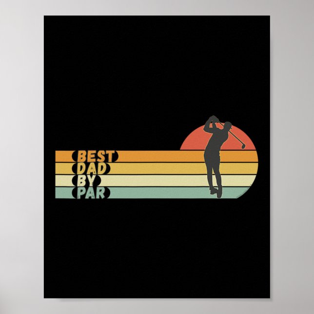 Affiche Golf - Meilleur Papa Par - Golf de la Fête des Pèr (Devant)