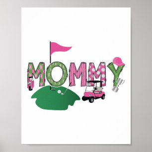 Affiche Golf Mommy Trou En Un Golf 1ère fête d'anniversair