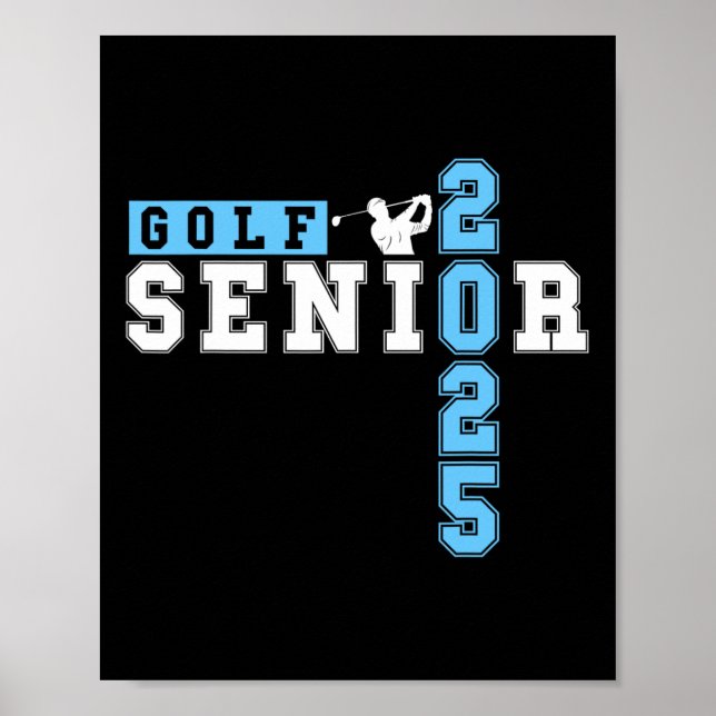 Affiche Golf Senior Night Golf Senior 2025 Graduation &#  (Devant)