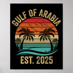 Affiche Golfe D'Arabie Est 2025 Trump Arabian Gulf Funny P
