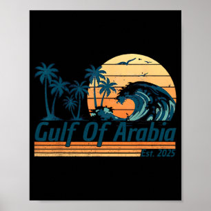 Affiche Golfe D'Arabie Est 2025 Trump Arabian Gulf Funny P