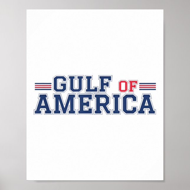 Affiche Golfe De L'Amérique Usa Funny Golfe Du Mexique 4 J (Devant)