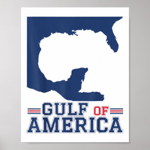 Affiche Golfe De L'Amérique Usa Funny Golfe Du Mexique 4 J