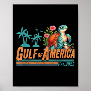 Affiche Golfe De Usa Amérique Est 2025 Tortue Golfe Mexiqu