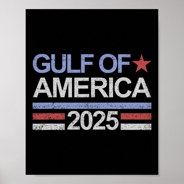 Affiche Golfe Des Etats-Unis Amérique 2025 Golfe Des Etats (Devant)