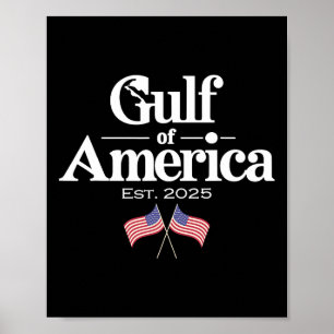 Affiche Golfe Des États-Unis D'Amérique Est 2025 Usa Amer