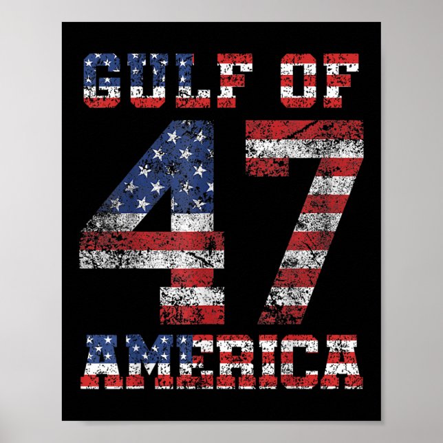 Affiche Golfe des États-Unis d'Amérique Trump Salutation d (Devant)