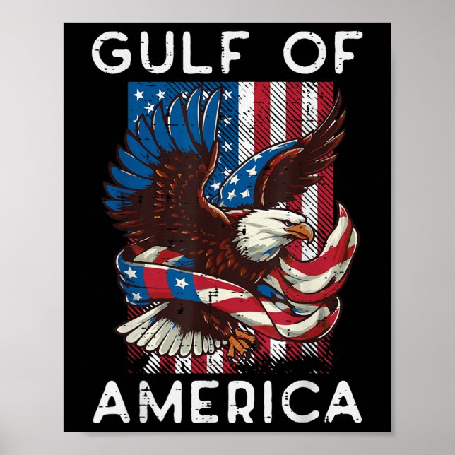 Affiche Golfe des États-Unis Drapeau américain Hommes Femm (Devant)