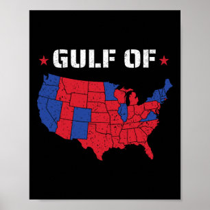 Affiche Golfe Des États-Unis Drôle Drôle Usa 1