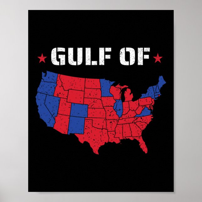 Affiche Golfe Des États-Unis Drôle Drôle Usa 1 (Devant)