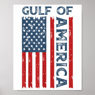 Affiche Golfe Des Etats-Unis Est 2025 Funny Golfe D'Usa Am