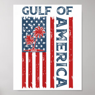 Affiche Golfe Des Etats-Unis Est 2025 Funny Golfe D'Usa Am