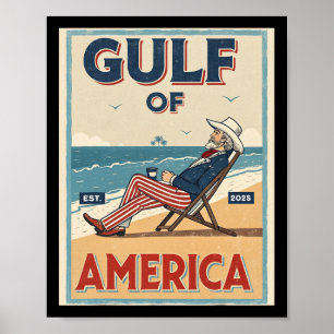 Affiche Golfe Des Etats-Unis Est. Oncle Sam Patriotique 20