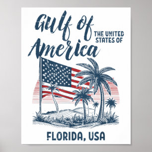 Affiche Golfe Des États-Unis Floride Hommes Femmes Enfants