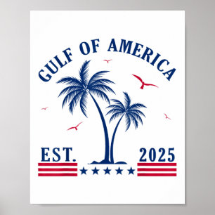 Affiche Golfe Des Etats-Unis, Retro Golfe Des Etats-Unis E
