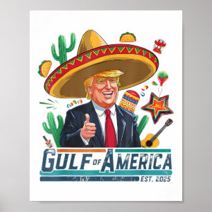 Affiche Golfe Des Usa Amérique Est 2025 Cinco De Mayo Trum