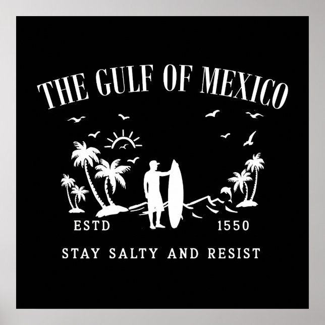 Affiche Golfe du Mexique reste salé et résiste (Devant)