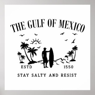 Affiche Golfe du Mexique reste salé et résiste