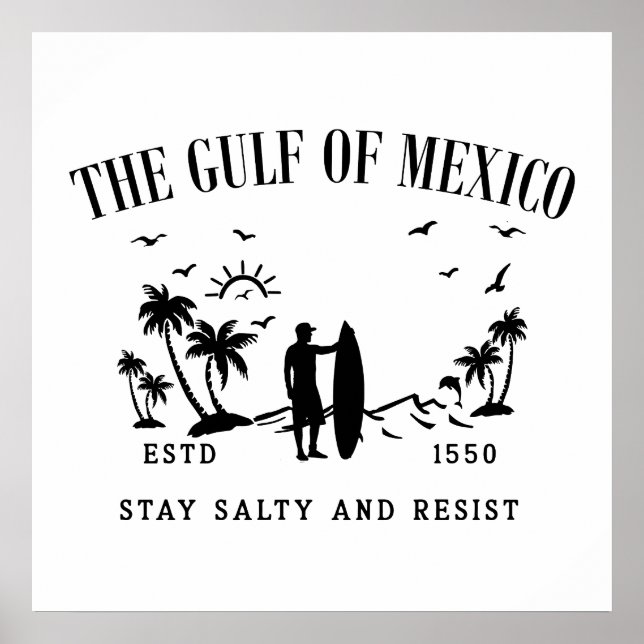 Affiche Golfe du Mexique reste salé et résiste (Devant)