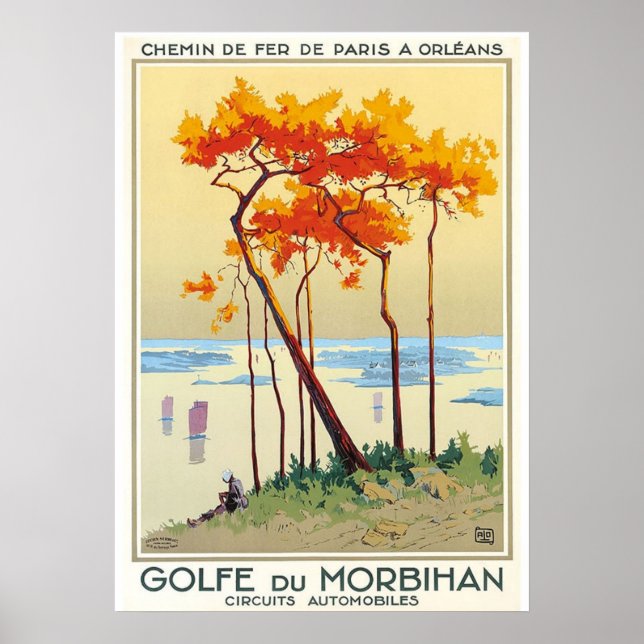 AFFICHE GOLFE DU MORBIHAN (Devant)