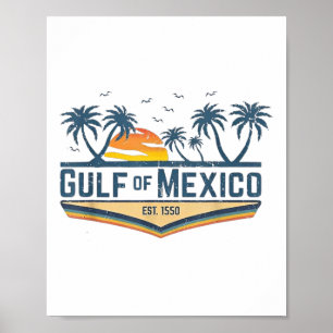 Affiche Golfe Mexique Chemise Golfe des Etats-Unis Amériqu