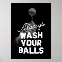 GOLFER, TOUJOURS LAVER VOS BALLES